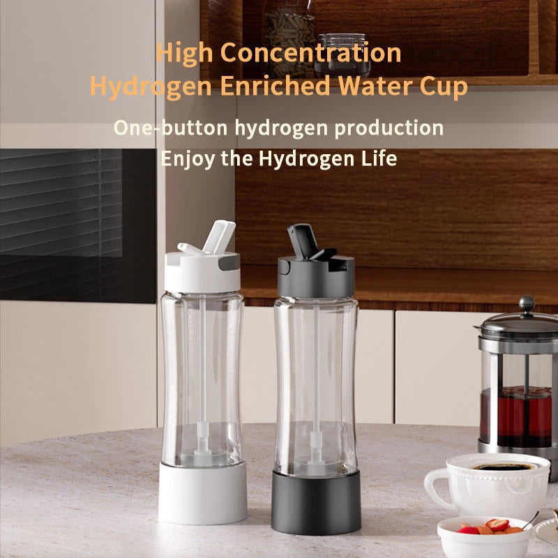 Portable Hydrogen Rich Water Bottle Maker Machine 2000PPB Hydrogen Water Machine Ionizer with SPE and PEM Technology